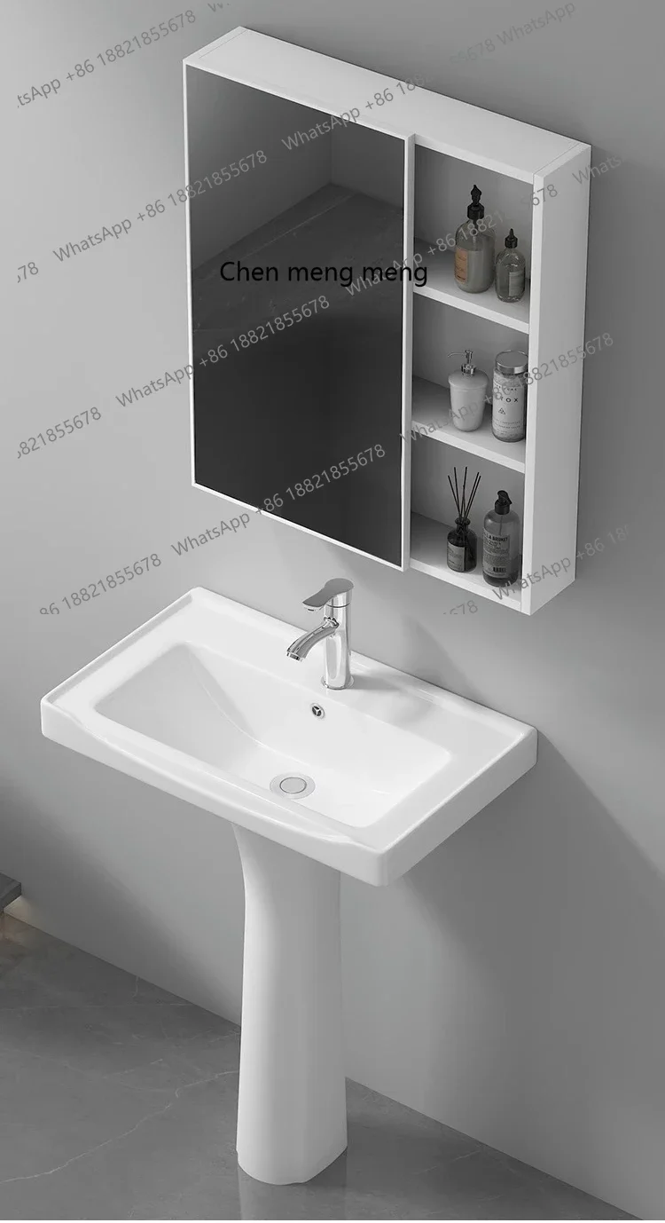 

X Small apartment column type washbasin ceramic integrated floor type, washbasin balcony washbasin