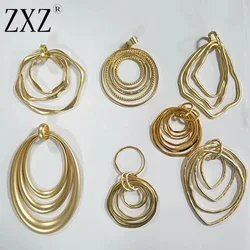 1pc Matte Gold/Gold Color Large Bohemian Multilayer Moveable Pendant for DIY Necklace Jewelry Making Accessories