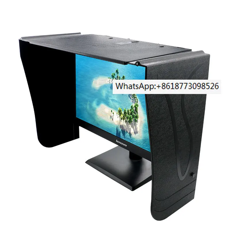 Desktop computer monitor sunshade sunshade sunshade 17-28 inch screen width adjustable 71cm