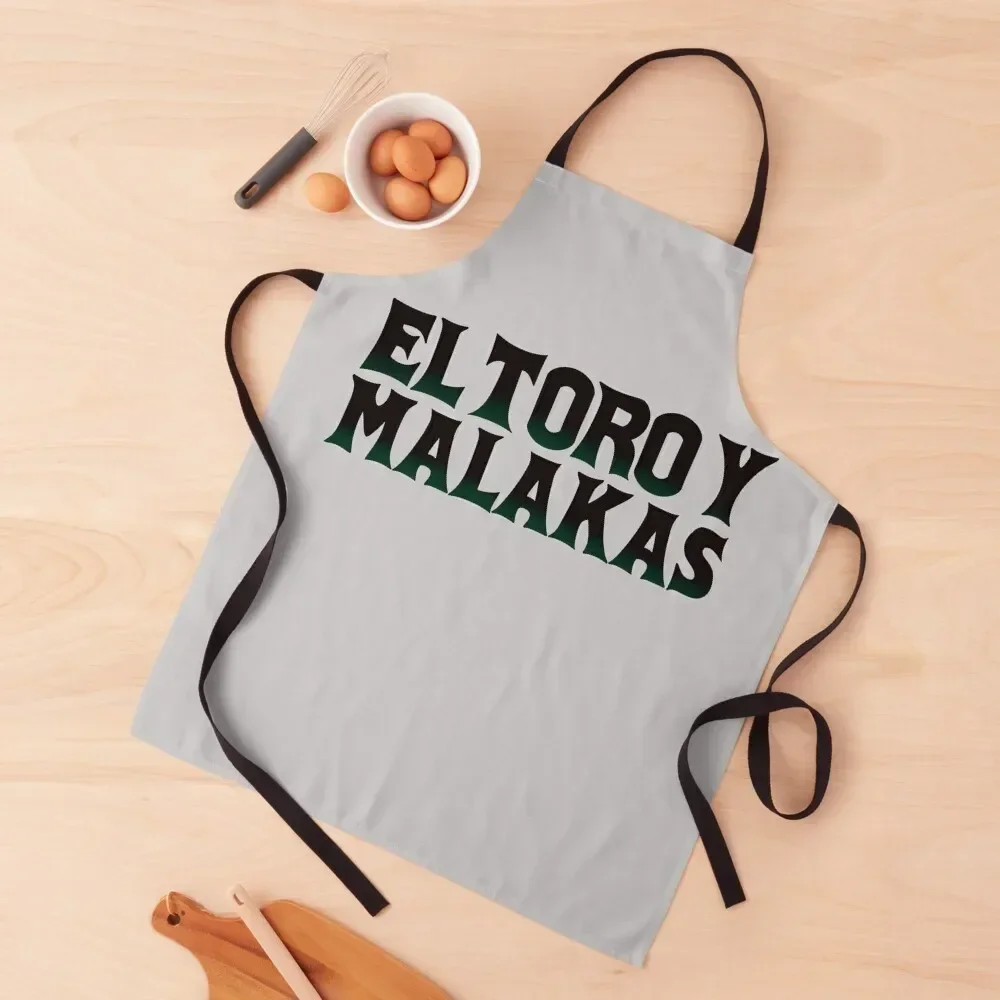 

El Toro y Malakas Logo Apron Kitchenware Cooking Kitchen Man Women's Dresses Apron