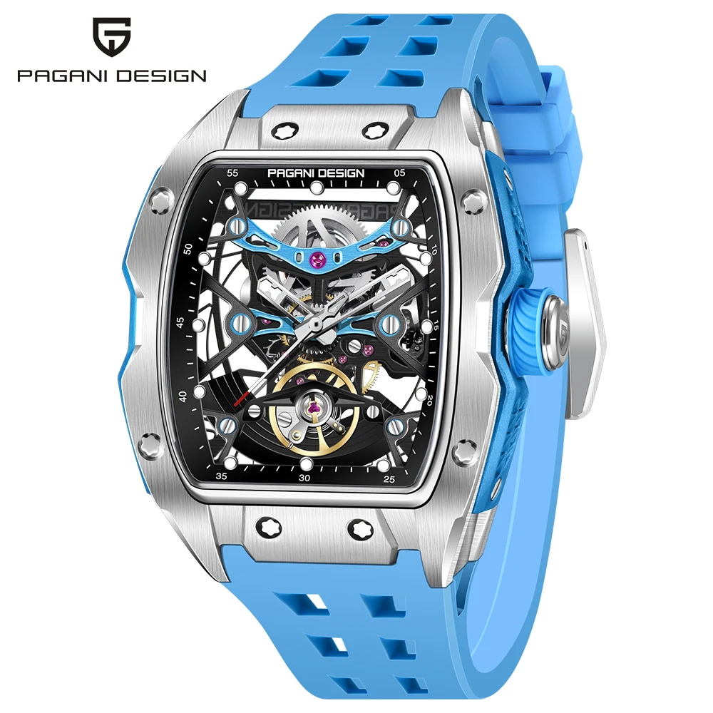 2025 New PAGANI DESIGN 42MM Tonneau Men Mechanical Watch Luxury Sapphire Glass Automatic Watch 50M Waterproof Skeleton Watch Men_voghion.com