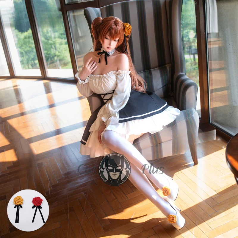 EVA Asuka‌ Cosplay Costume Women Lolita Dress With Wig Halloween Carnival Uniform Party As Game Characters Clothing Suit