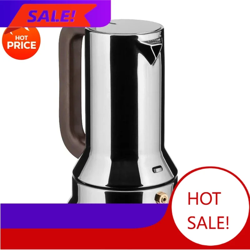 

Бестселлер: Кофеварка для эспрессо Moka Pot, 3 чашки, серебристая, для использования на плите