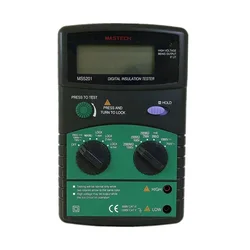 Genuine MASTECH MS5201 Digital Insulation Resistance Tester Megometro Mega Ohm Sound and Light Alarm Test DC/AC Voltage