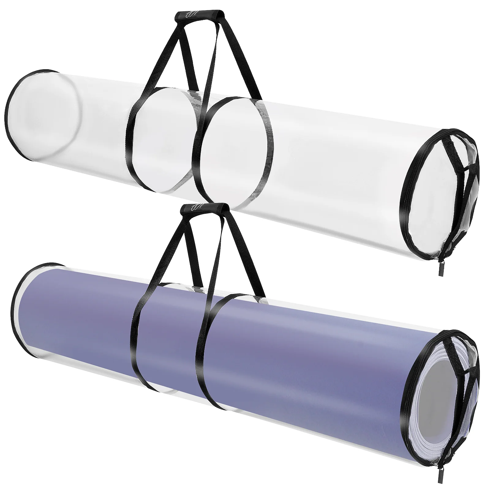 

2 Pcs Storage Wrapping Paper Roll Organizer Holder Party Supplies Gift Package Bag