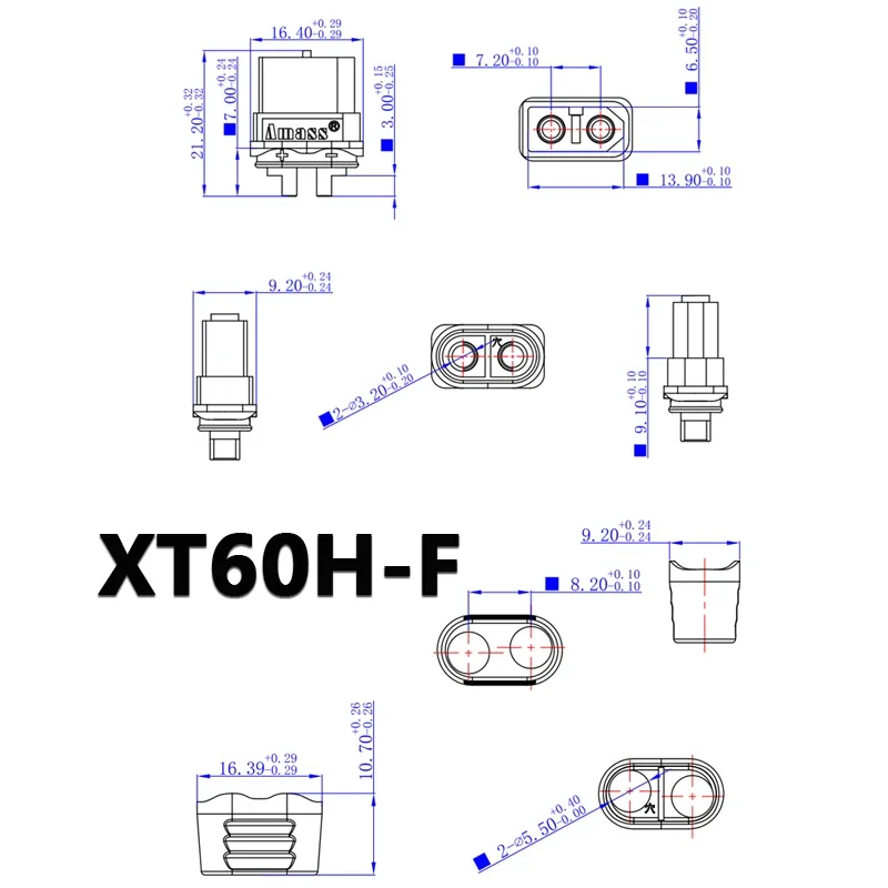 Amass XT60H Cable Connector Male Female Plug 10cm 20cm 30cm 40cm 50cm 14AWG 12AWG Silicon Wire for RC Lipo Battery FPV Drone