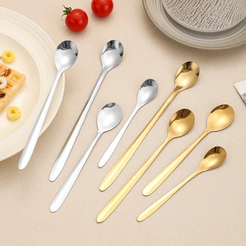 Stainless Steel Spoon Bird's Nest Silver Ear Stirring Spoon Dessert Honey Mixing Spoon Coffee Spoon Wedding Souvenir