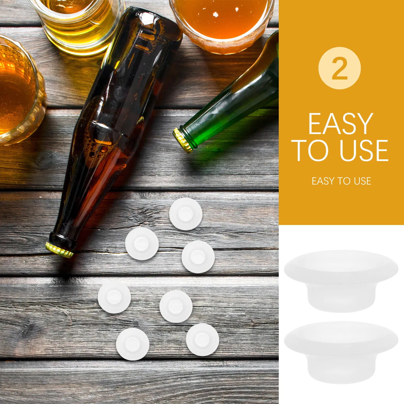 10Pcs Swing Top Bottle Seal Gaskets Silicone Leak Proof Washers Home Brew Beer Bottle Swing Cap Replacement Seal Gaskets