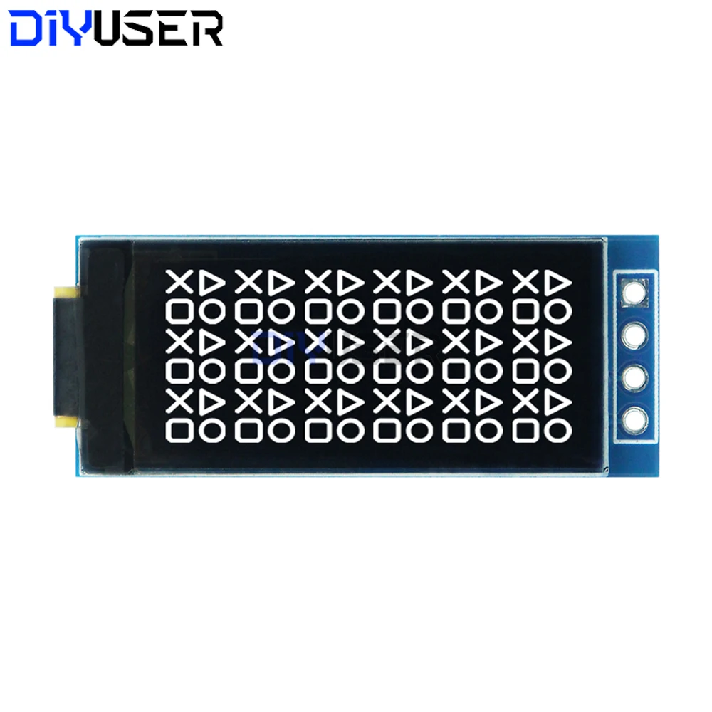 Módulo de exibição OLED de 1,09 polegadas 128x64 branco SSD1312 I2C, interface de 4 pinos para Arduino Raspberry Pi, visão ampla de baixa potência