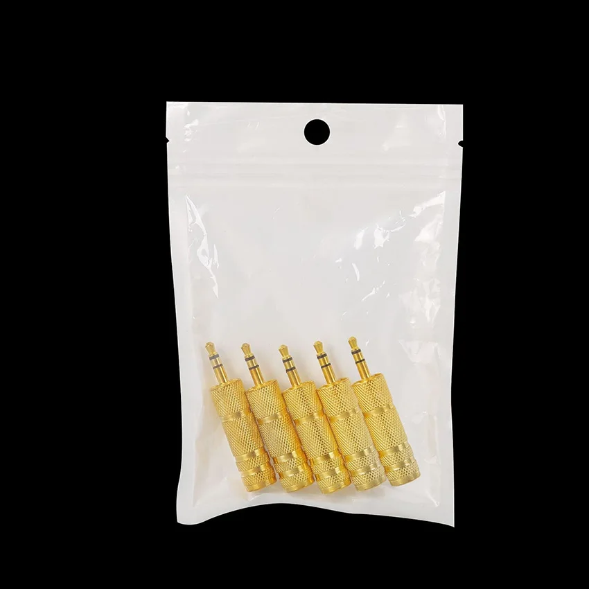 6.35 หญิงถึง 3.5 ชายปลั๊กสังกะสีอัลลอยด์เปียโนอิเล็กทรอนิกส์สเตอริโอไมโครโฟนอะแดปเตอร์เสียง