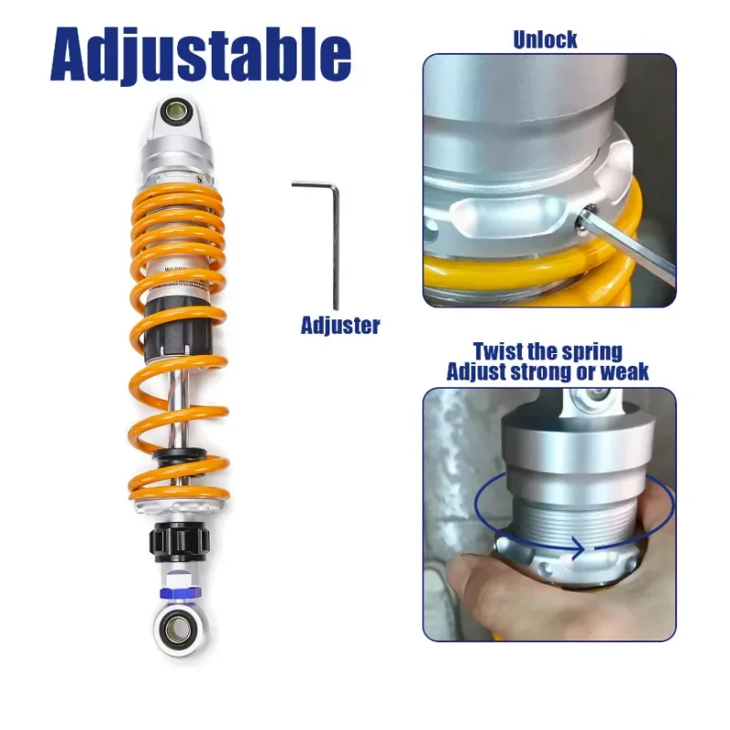 Damping Adjustment Motorcycle Shock Absorber Modification CT70 Z50 CB400 Weighted Shock Absorber