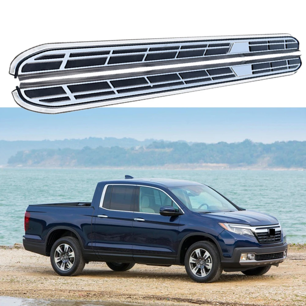 2PCS Side Step fits for Honda Ridgeline 2017 2018 2019 2020 2021 2022 2023 2024 Running Board Nerf Bars Stairs Aluminium Pedal