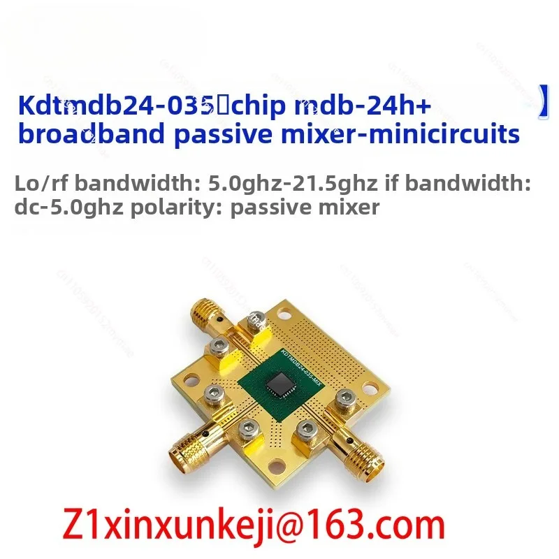 

Модуль смесителя MDB-24H+ с частотным диапазоном 5-21 ГГц, выходной мощностью 15 дБм, пассивный смеситель