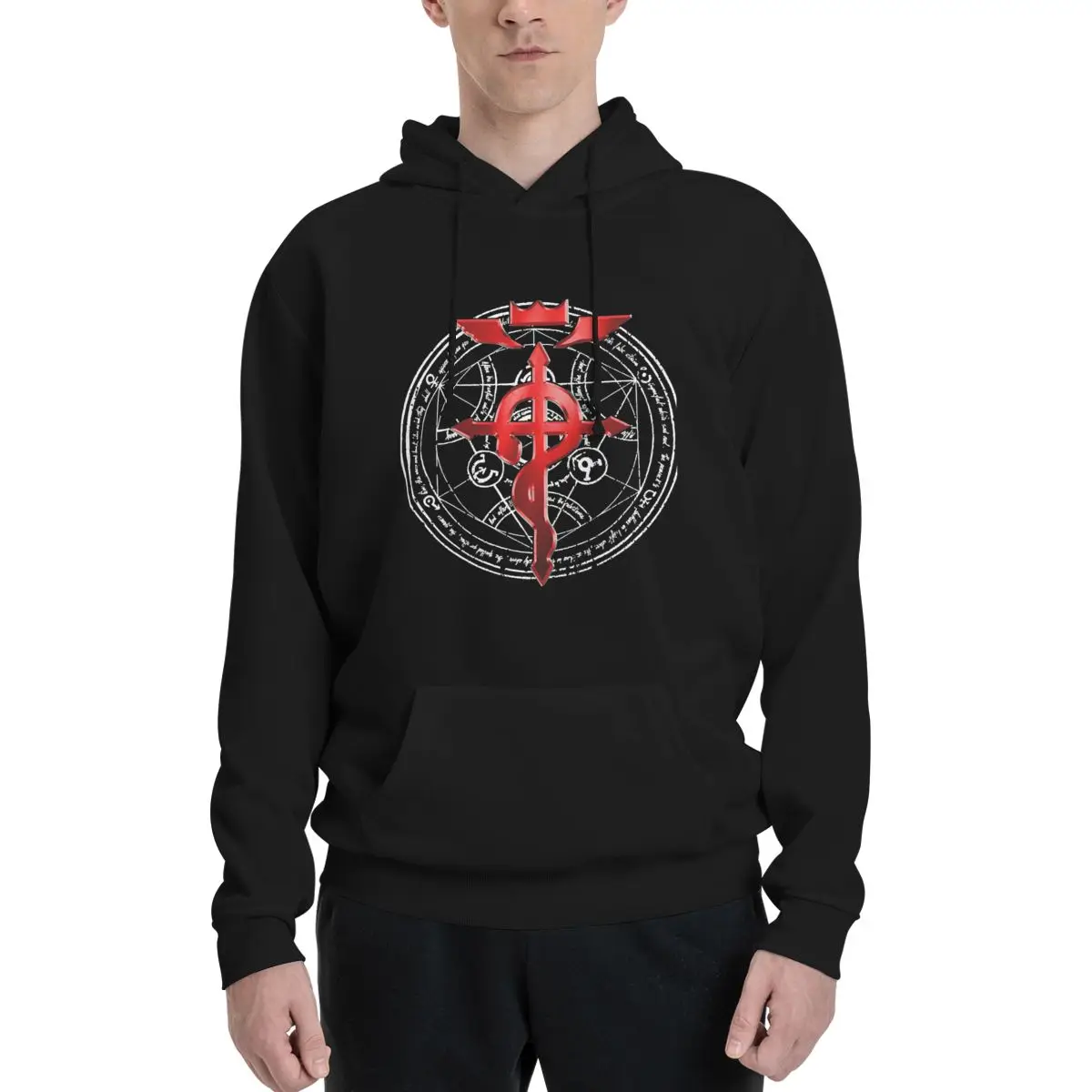 Homunculus Fullmetal Alchemist Transmutation Symbol Essential T Sh Couples Plus Velvet Hooded Sweater Unique Travel hood Hoodie