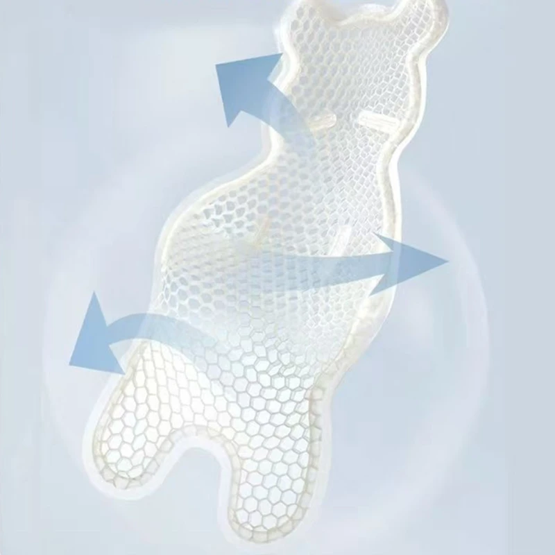 Baby-Kinderwagen-Kissen, Kleinkind-Kinderwagen-Einlage, Sommer-Kühl-Gel-Pad für Kinderwagen, atmungsaktives Kissen A2UB – Detail 4