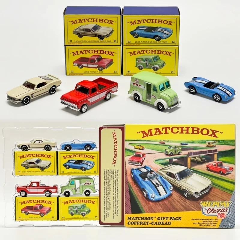 

Matchbox 80Th Anniversary Collectible Diecast Car Model JHB37 Porsche Ford Divco Milk Truck Openable Door Alloy Collectors