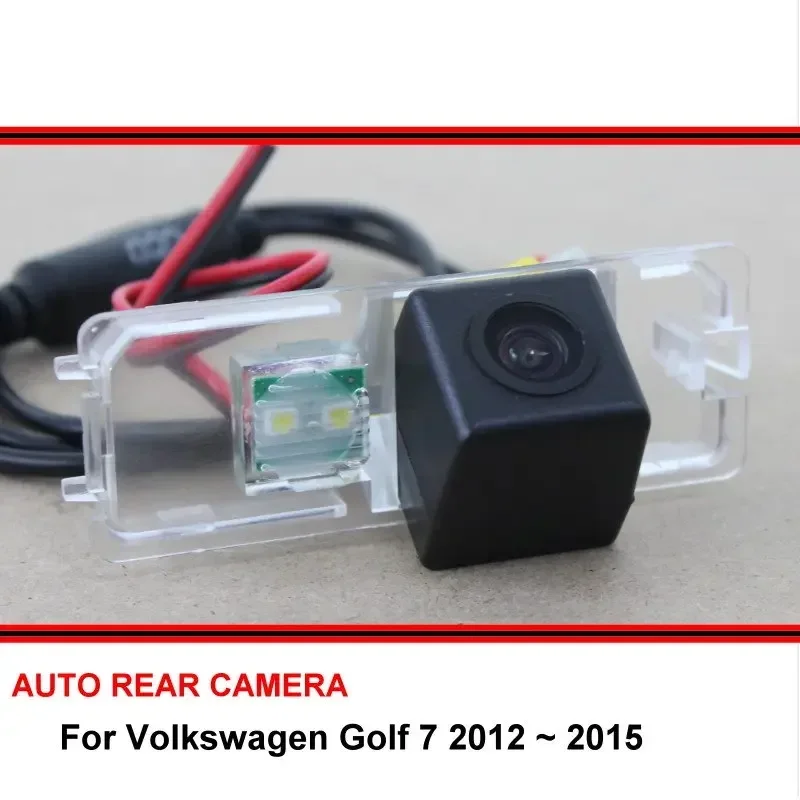 For Volkswagen Golf 7 Golf7 2012~2015 HD Car Vehicle Backup Cameras CCD Night Vision Rear View Camera Bracket Waterproof