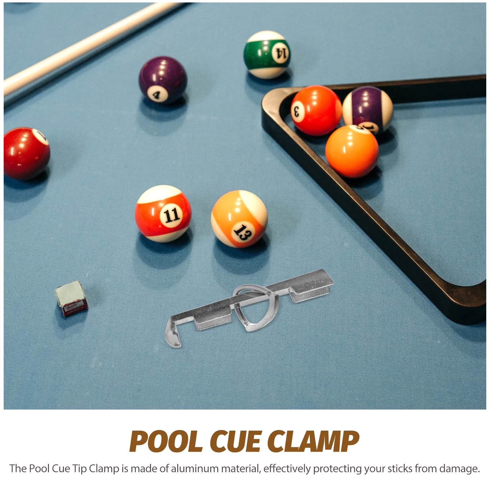 

Billiard Rod Tip Repair Tool Rods Clamp Pool Repairing Stick for Cues Aluminum Clamps