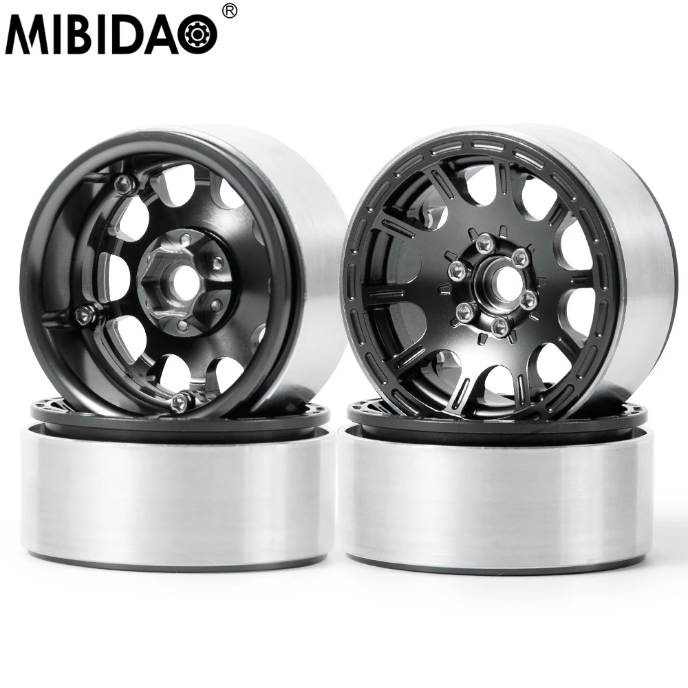 MIBIDAO Metal Beadlock Wheel Hub Rim 2.2\