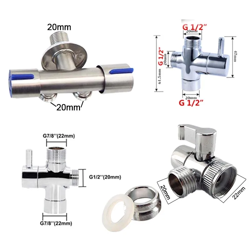 Stainless Steel bidet sprayer set kit for Toilet metal Hand Bathroom shower head Handheld no drill wall holder self cleaning