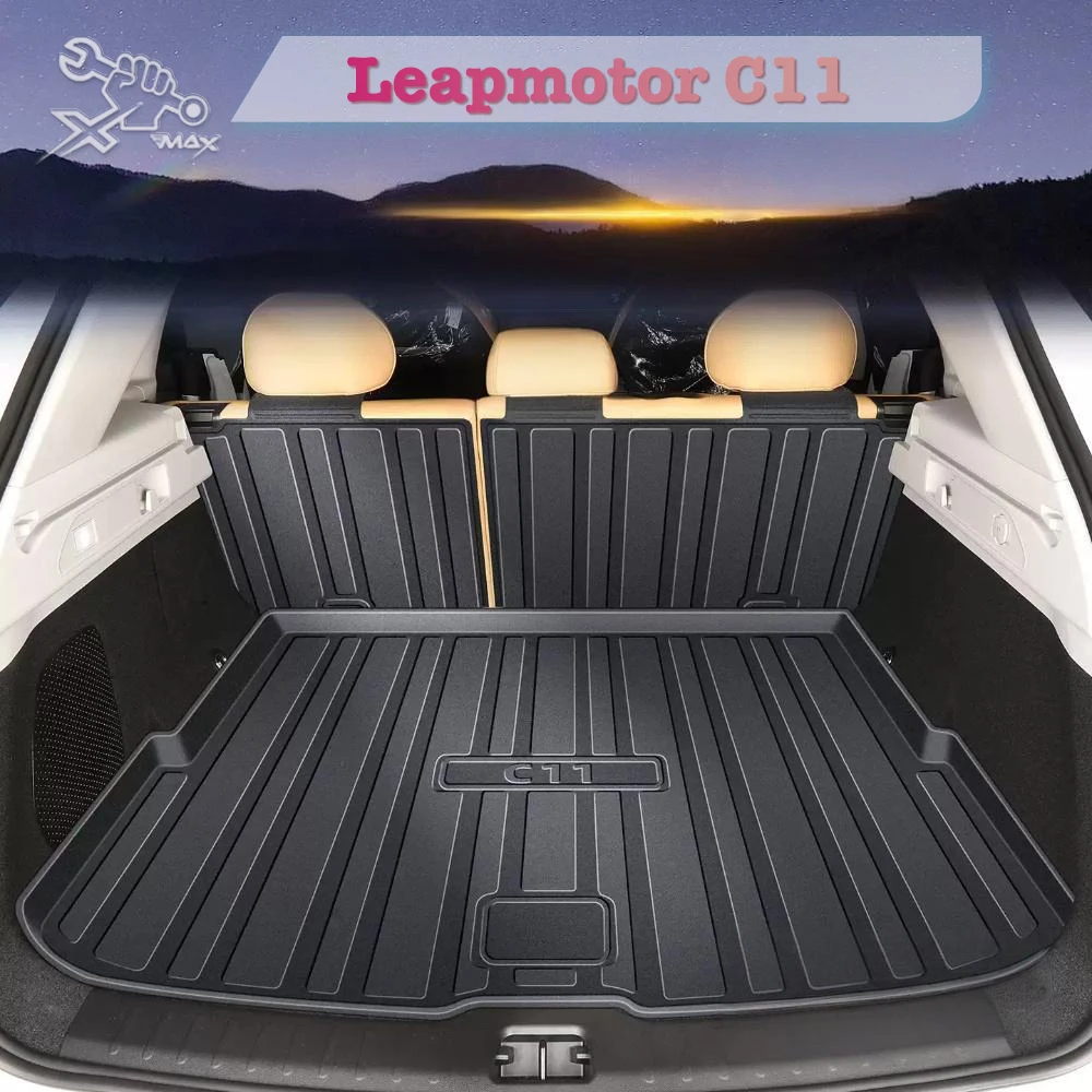 

Для Leapmotor C11 2021-2025 TPE индивидуальный коврик для багажника автомобиля всесезонный коврик для грузового багажника 3D-образный лазерный измерительный вкладыш багажника