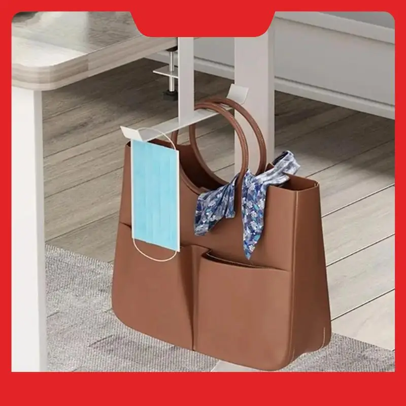 

Adjustable Desk Edge Hook Non-Destructive Installation Punch-Free Home Office Organizer