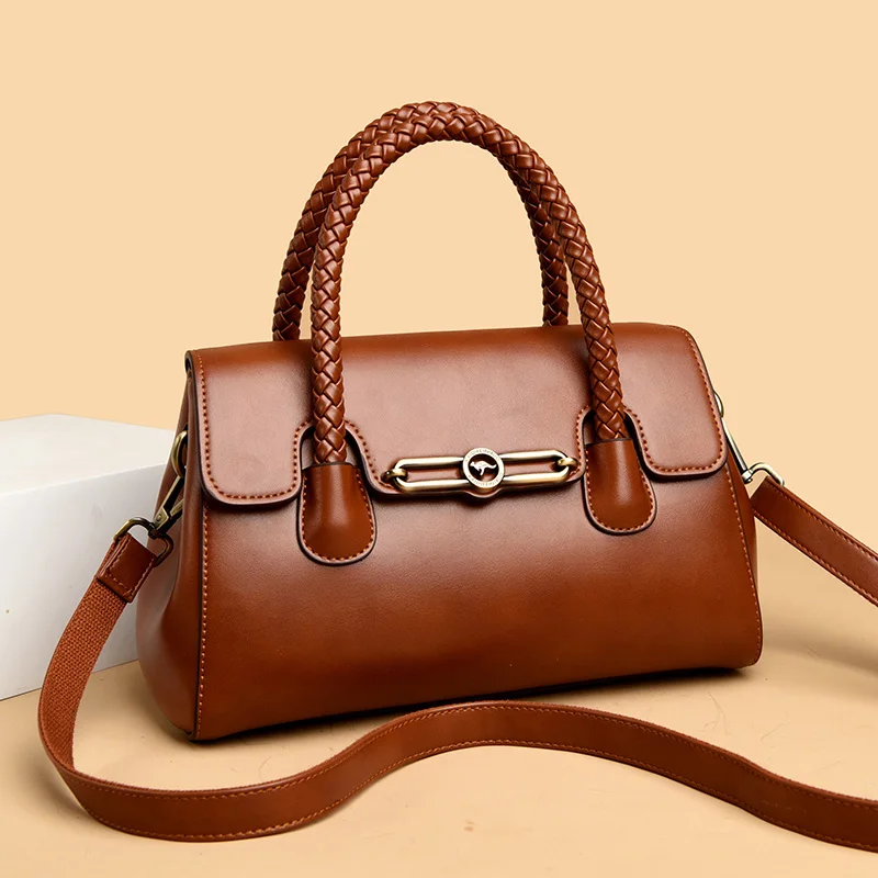 

Высококачественная женская сумка из мягкой кожи, модная сумка на плечо большой вместимости, роскошная дизайнерская однотонная женская сумка-тоут, кошелек