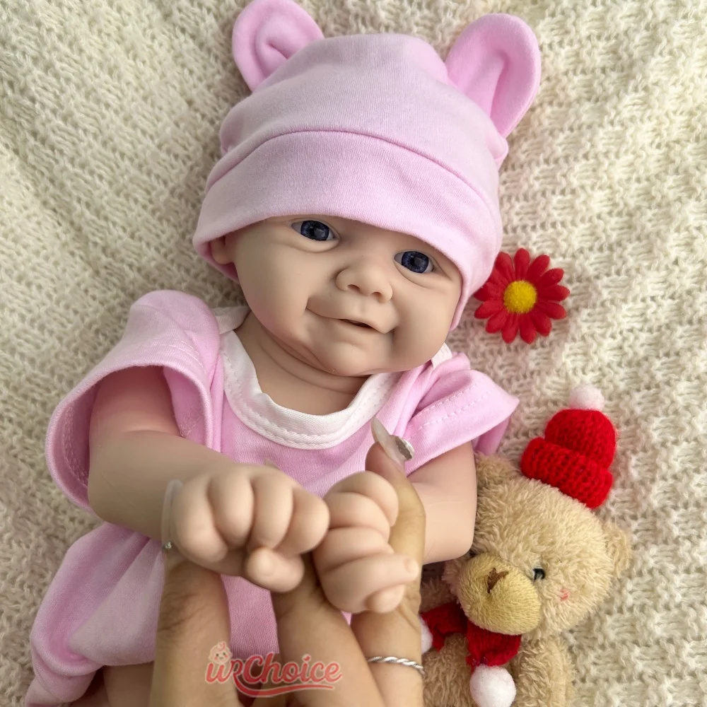 43 سم فيفيان ناعمة مقاومة للماء السيليكون ولد من جديد طفل فتاة حية رعاية الطفل دمية تهدئة الدعم لمرضى الزهايمر هدية