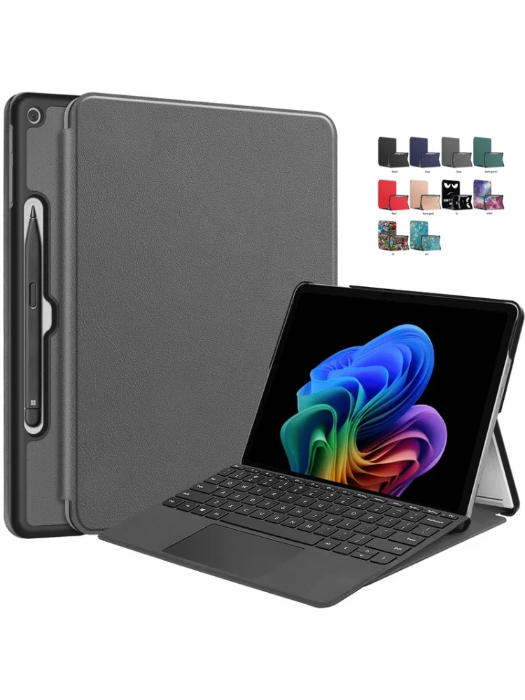 Etui na Microsoft Surface Pro 12 Case 2025 Flip Stand PU Leather Cover For Funda Surface Pro 12 Case Hard Cover — zdjęcie produktu 7