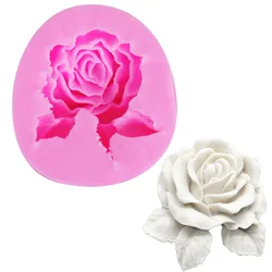 1pc 3D Rose Flower Cake Tools Sugar Silicone Molds for Wedding Cake Decorating Tools Resin Mold Kitchen Baking Accessories F1008