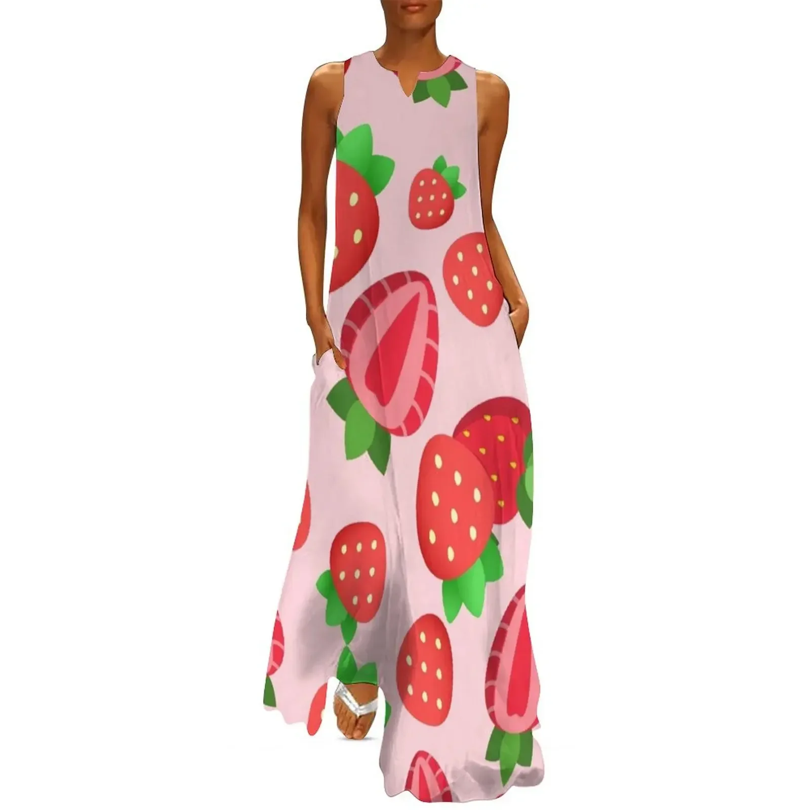 

Freckle Face Strawberry Long Dress Dresses luxury dress clothing women summer 2025 women dress
