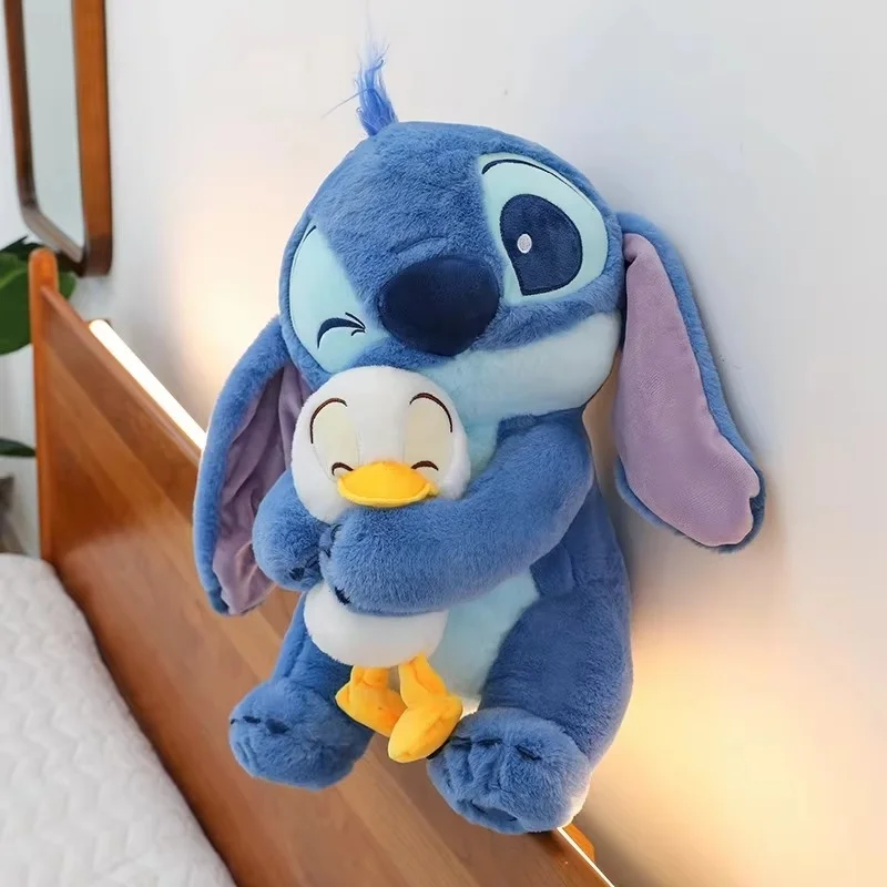 Stitch Plushie muñecos de peluche de dibujos animados juguetes Kawaii Anime muñecos de peluche suaves almohada de felpa juguetes tranquilizadores regalo de cumpleaños para niños niñas