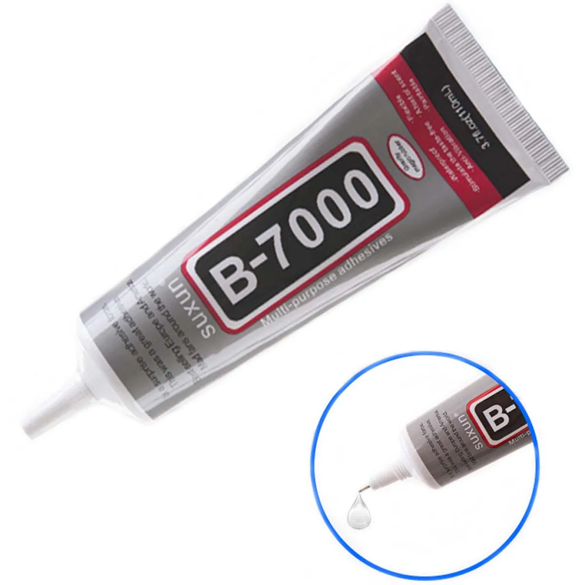 Colle transparente B7000, avec pointe de précision, colle pour strass, bricolage, artisanat, bijoux, réparation de téléphone, processus adhésif, maquillage