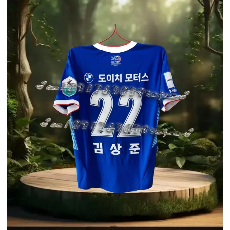 

Футболка из домашнего джерси Suwon Samsung Bluewings 2025, спортивная быстросохнущая футболка с 3D принтом, такая же футболка для взрослых и детей