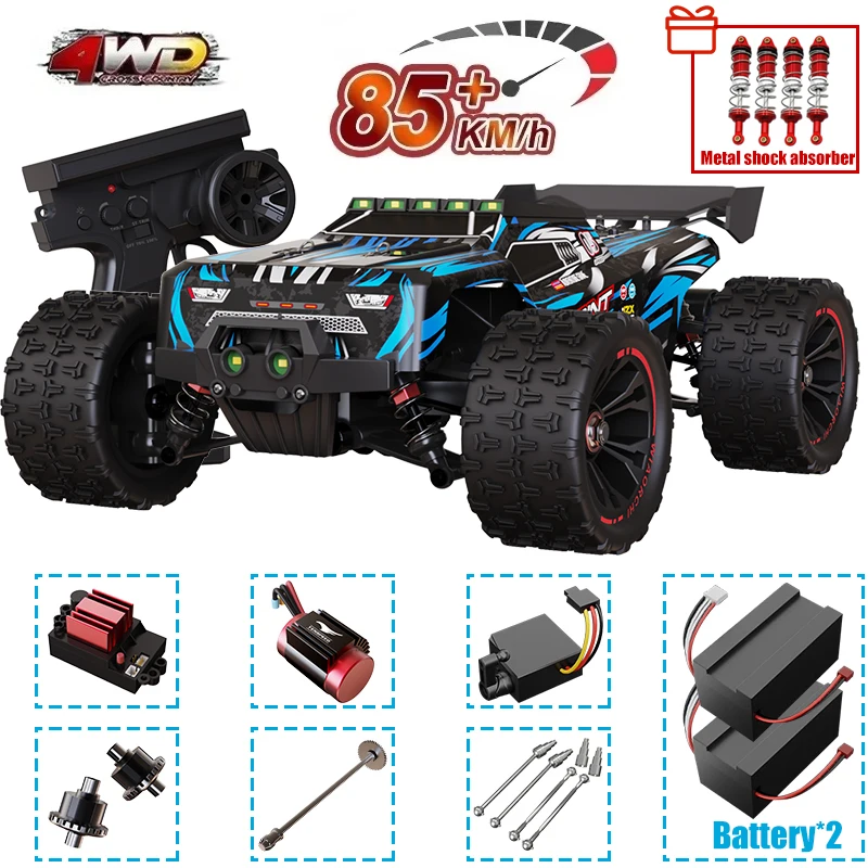 

9522PRO 85KM/H High-speed RC Car Brushless 4-wheel Drive Off-road Drift 1:16 Professional Racing Car Gift a metal shock absorber