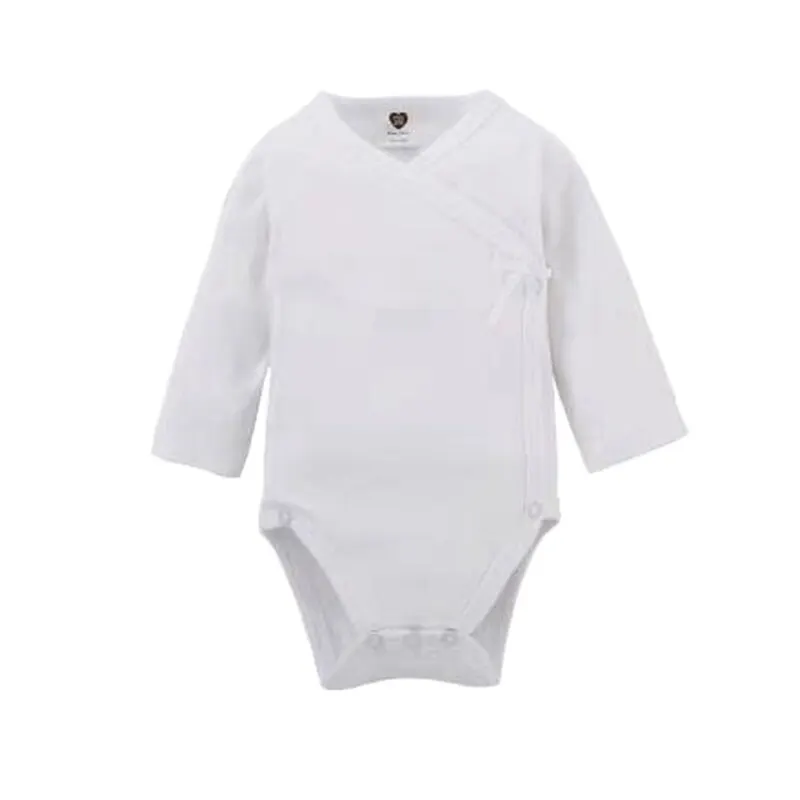 Ubranka dla niemowląt Romper Baby Boys Clothes Girl Clothes Kids Long Sleeve 100% Cotton Overall White Baby Newborn Overalls Side Opening