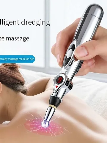 Electronic Acupuncture Pen Relief Pain Massage Point Meridian Energy Meridian Acupuncture Acup Plastic Material Without Battery