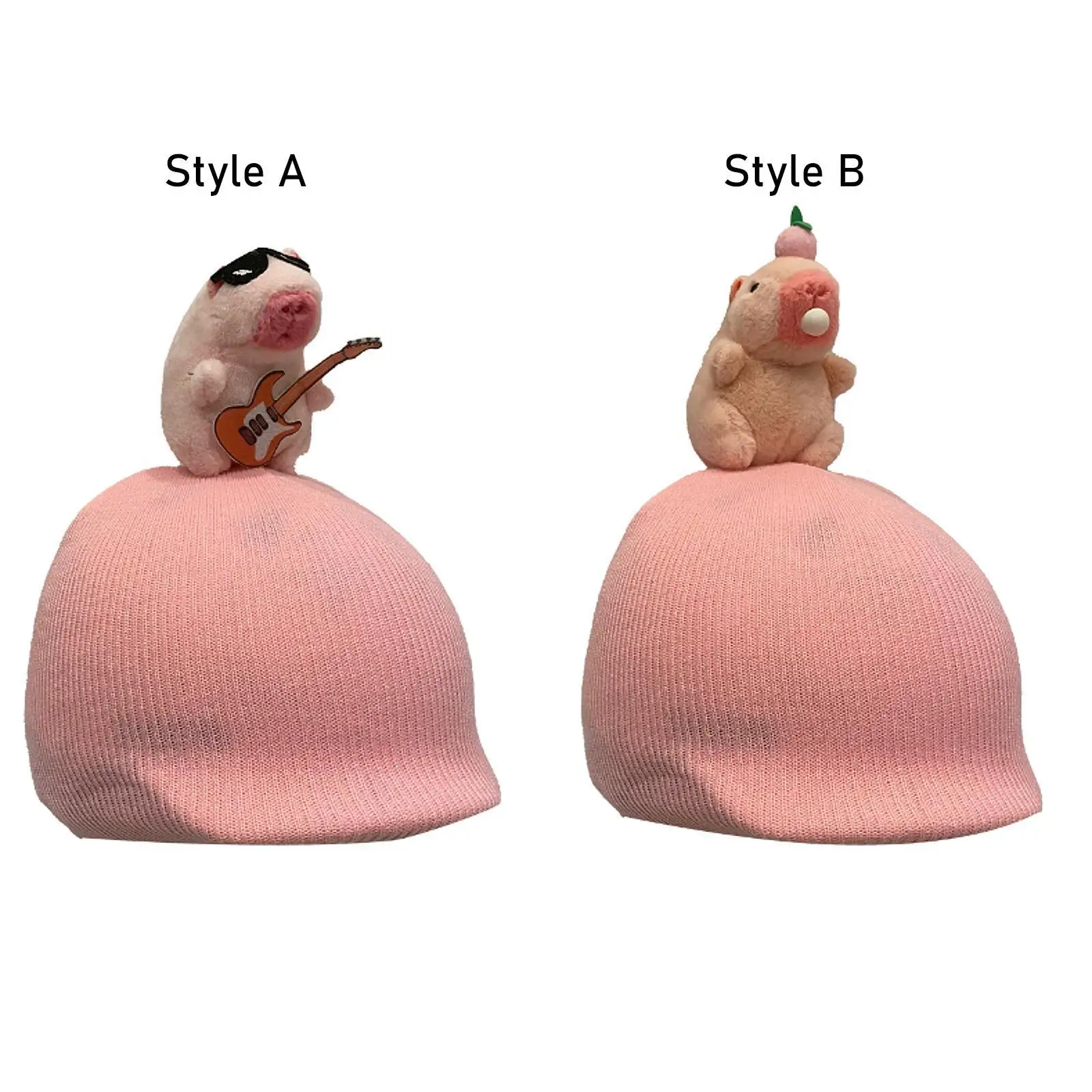 

Чехол для лыжного шлема Capybara, декоративный теплый розовый чехол для шлема для сноуборда для однобортного езды на велосипеде, забавные поездки, активный отдых на свежем воздухе