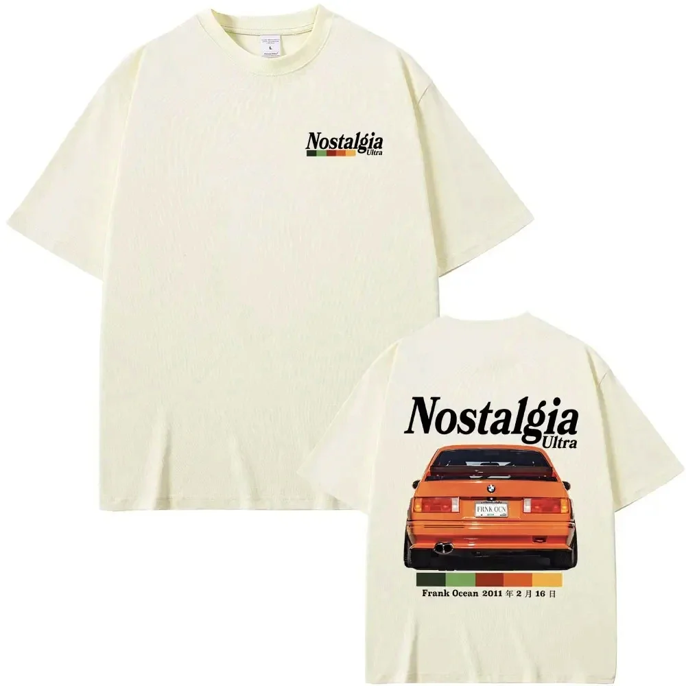 Rapper Frank Nostalgia Ultra Graphic Tshirt Ocean Oversized Vintage T-shirts Hip Hop T Shirt Short Sleeve Women Tops Unisex