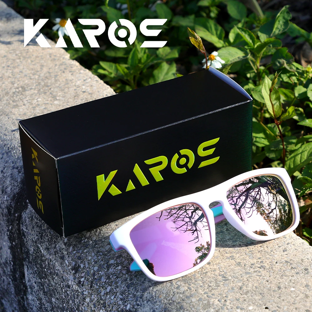 

KAROS Quality Square Polarized Sunglasses Men UV400 Unisex Sun Glasses Travel Hiking Beach Fishing Eyewear With Box