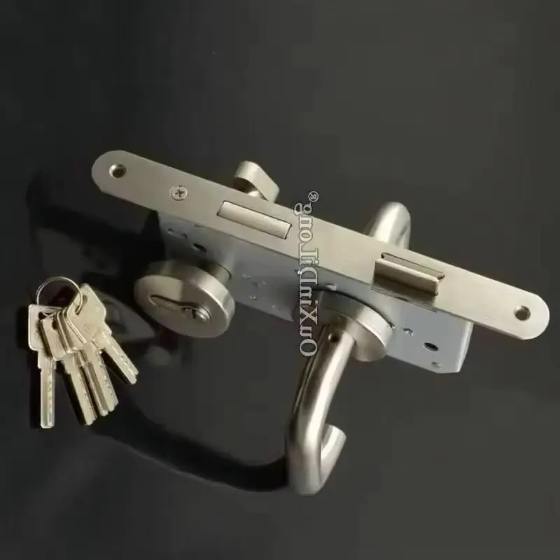 Brand New European Mortise Door Locks 7250/7255/7260 Fire Proof Lock Lock body + Lock Cylinder + Keys + Door Handles