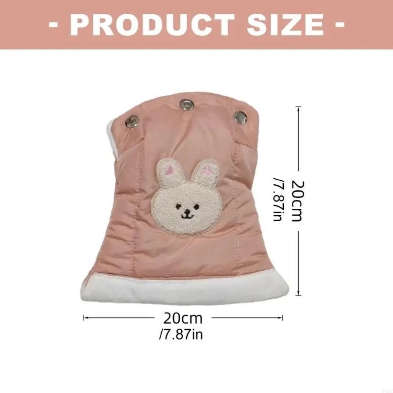 추운 계절용 장갑 1쌍(유모차용 및 피부에 부드럽게 작용) 안전 기능 4XBC