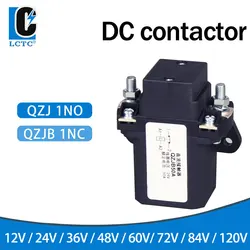 LCTC DC Contactor 12V 24V 36V 48V 60V 72V 120V Power Relay 50A 100A 200A Forklift Normally Open Noramlly Closed QZJ