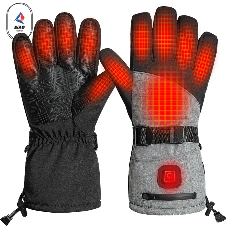 

2025 Winter New 5V USB Electric Heated Gloves for Motorcycle Cycling, Touch Screen Warm Cold Resistant Outdoor Sport Gloves