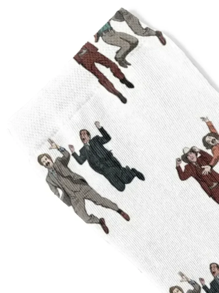 Ron Burgundy Anchorman Crew Jumping Socks funny gifts kawaii kids Male Socks Women's