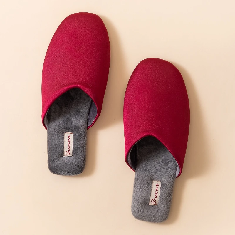 

Fashionable Adult Couple Slippers Festive Wedding Shoes for Men Women Light Luxury Home Slippers High-appearance Wedding Shoes