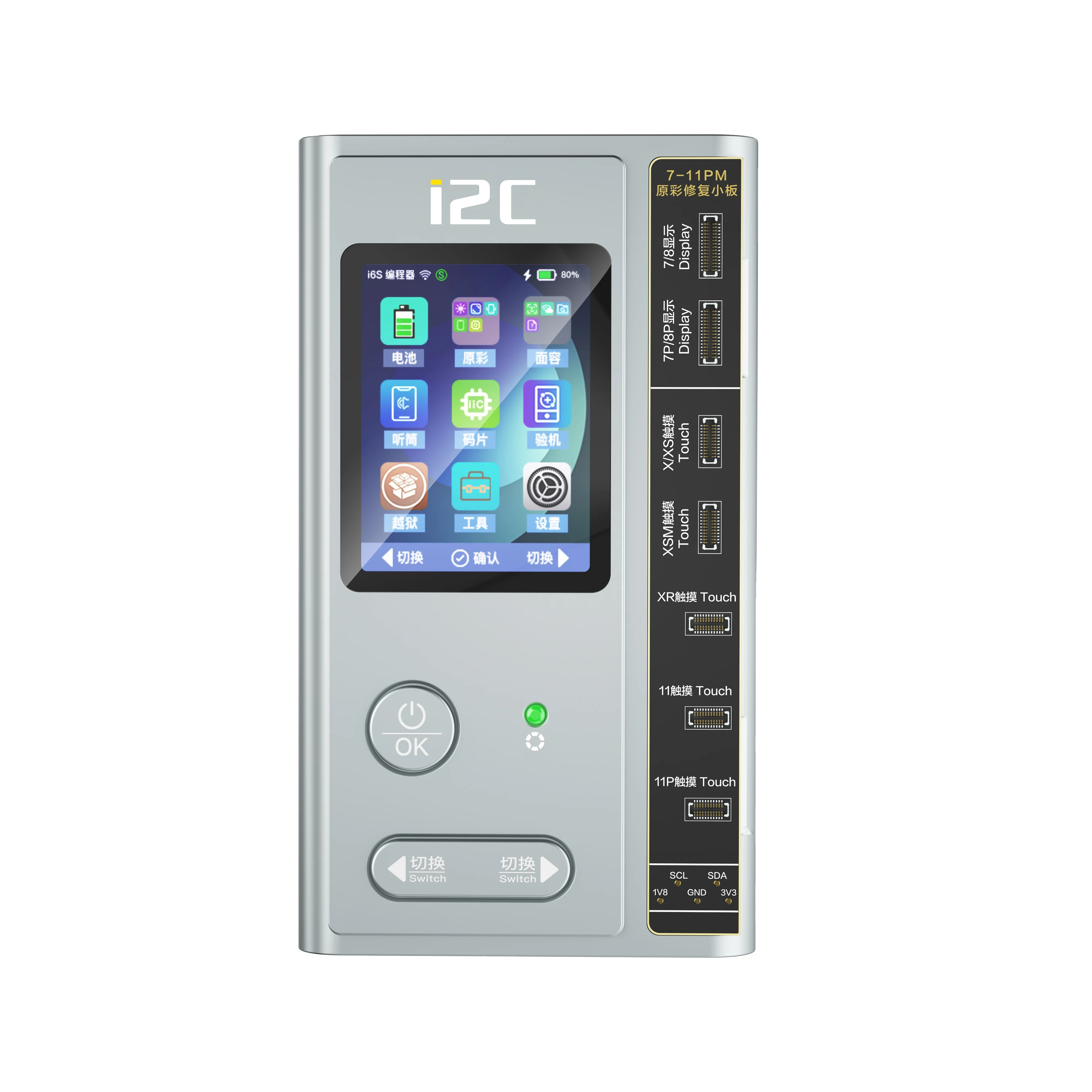 

Программатор I2C I6s, тестер ЖК-экрана/батареи для iPhone 5SE 6 7 8 X 11 12 13 14 Pro Max True Tone//Face ID Repair