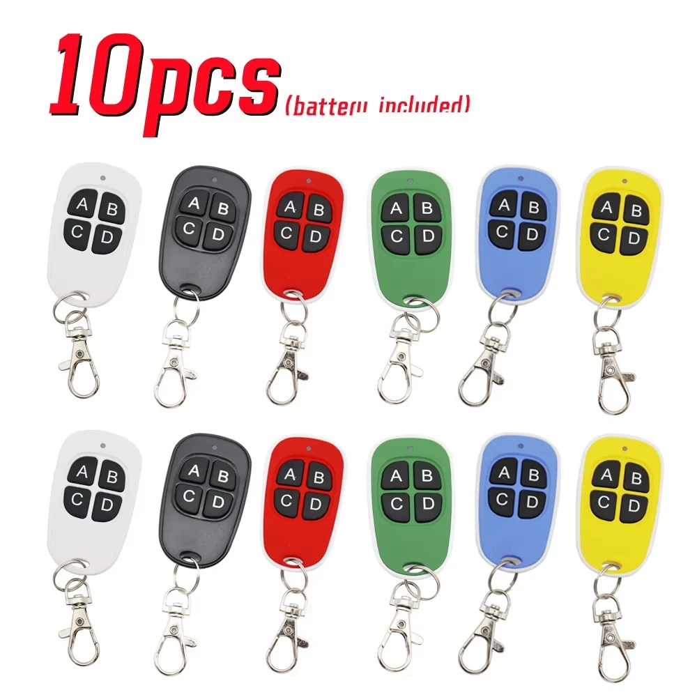 

10pcs Remote Control 433mhz Car Key Garage Door Gate Opener Controller Duplicator Clone Cloning Code