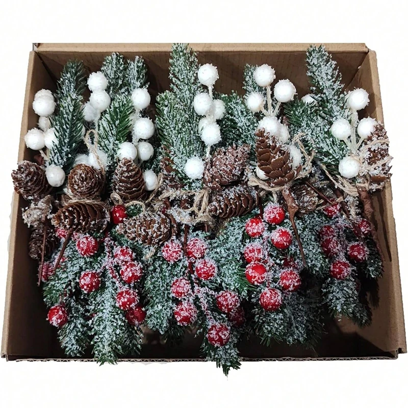 

Artificial Plants Red Fruits Christmas Tree New Year Home Room Table Decor Outdoor Garden Bonsai Wedding Celebration Accessories