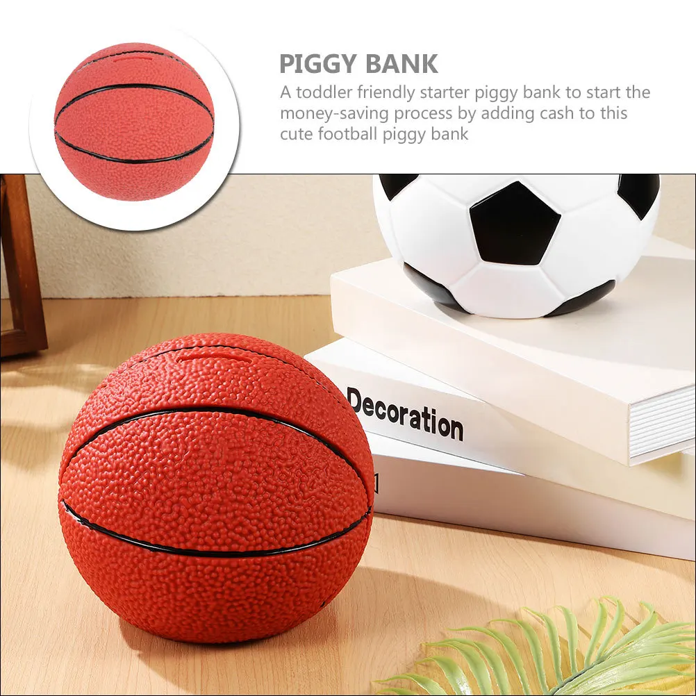 漫画貯金箱バスケットボール貯金箱子供男の子大人のための貯金箱大容量コイン収納瓶ボール形状子供のお金